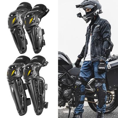 Motorrad-Knieschützer Moto Ellenbogenschützer Set Motorrad-Knieschützer Reiten Motocross Schutzausrüstung Schutz Slider Protector Erwachsene Männer