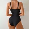 Large Size One-piece Swimsuit Women's Printed Tight Sexy