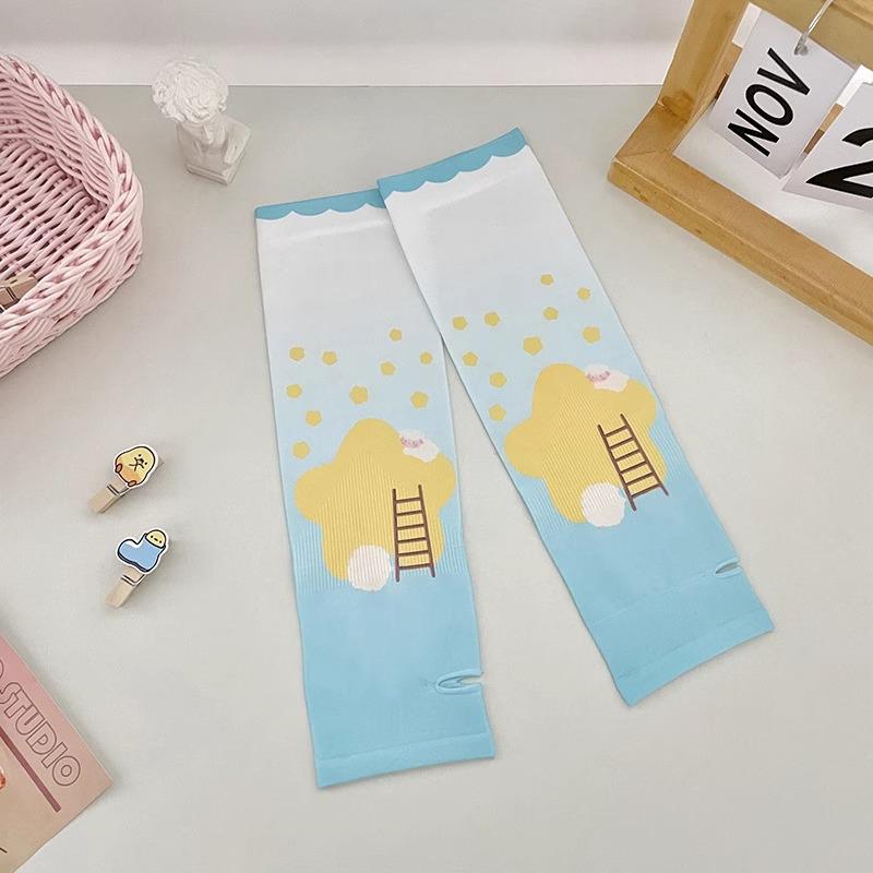 

Детские мультяшные рукава из ледяного шелка для защиты от солнца - Дышащие нарукавники для девочек и мальчиков