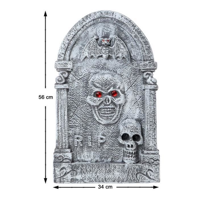 Pierre Tombale - ATOSA - 56x34 cm - Multicolore - Halloween - Mixte