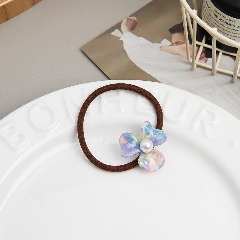 Französische Retro Elegante Acetat Blume Haargummi