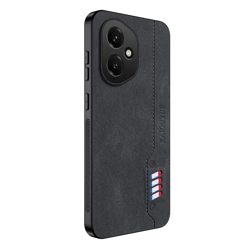 For Honor 400 5G Back Cover Skin Feel Shockproof Magnetic Phone PU Leather Case Soft Fundas For Honor 400