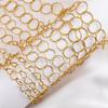 1Meter Stainless Steel Geometry Hollow Round Chain Hip Hop Punk Heart Chain DIY Necklace Bracelet Bag Chains Material Wholesale