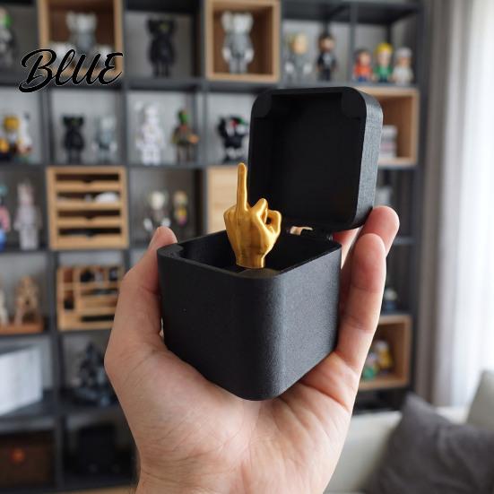 Funny Desktop Decoration Annoying Gift Box with Screws, 3D Printed Prank Screw Unique Birthday Joke Gifts Pop-up Finger Surprise, Gag for Birthdays