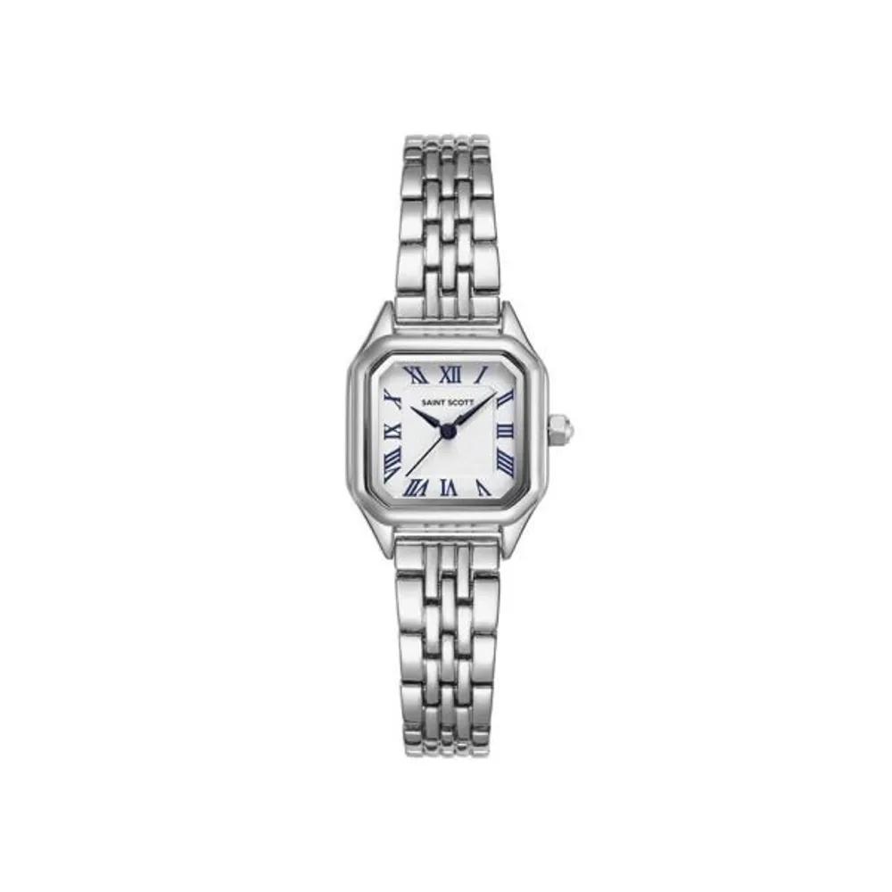 [Saint Scott] Квадратные часы Encore Серебристые ST1100-SSS