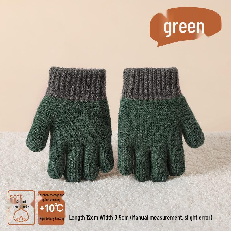 Winter Warmth: Cute Knitted Wool Gloves for Baby Boys & Girls