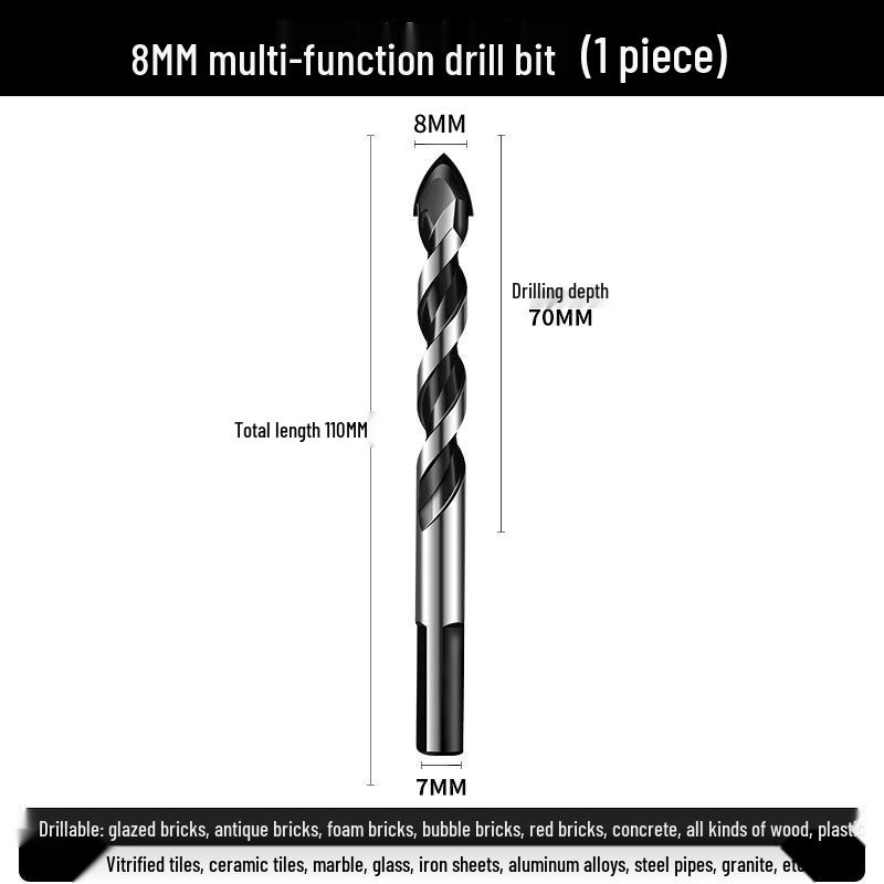 6mm Triangle Drill Bit for Tile, Concrete, Glass, and Cement