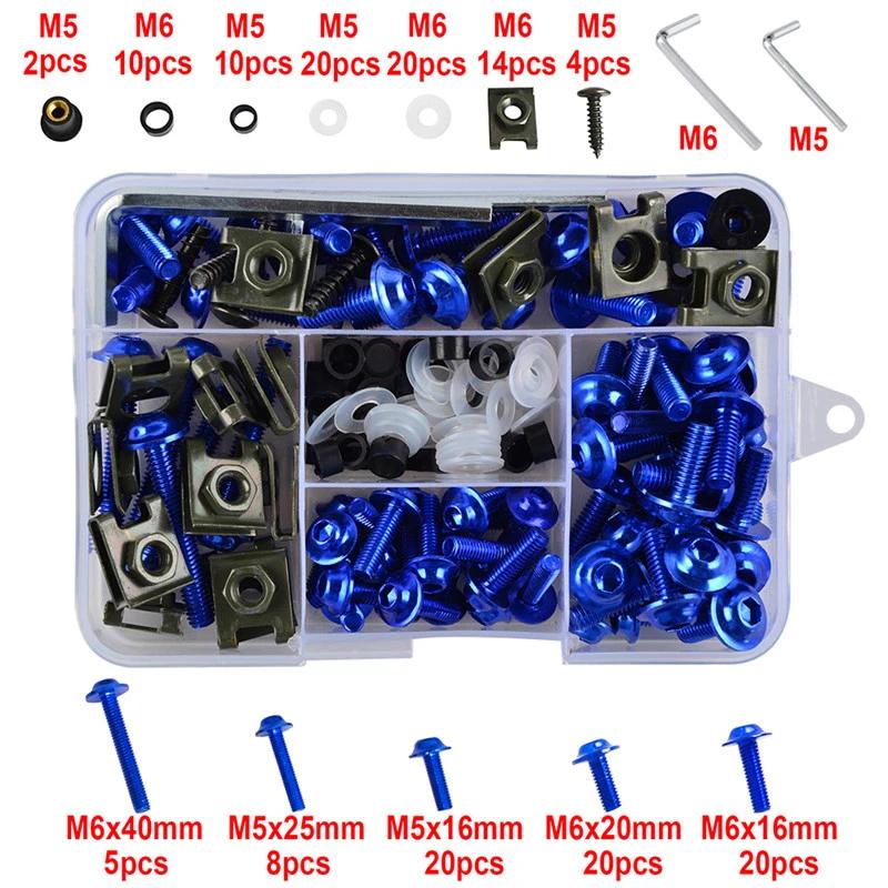 155ks Univerzální Šrouby Šrouby karoserie čelního skla Pro Kawasaki Suzuki Honda Yamaha Aprilia Agusta Sportbike