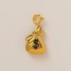 European Fashion 18K Gold Snake Pendant Necklace with Zircon - Stainless Steel Valentine's Day DIY Accessory.