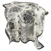 Simple and elegant flower silk scarf sunscreen shawl light luxury lily scarf simulation silk 71cm square scarf professional scarf women