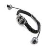 Les Trésors De Lily [J1718] - Czarna designerska bransoletka „Skull” Shambhala