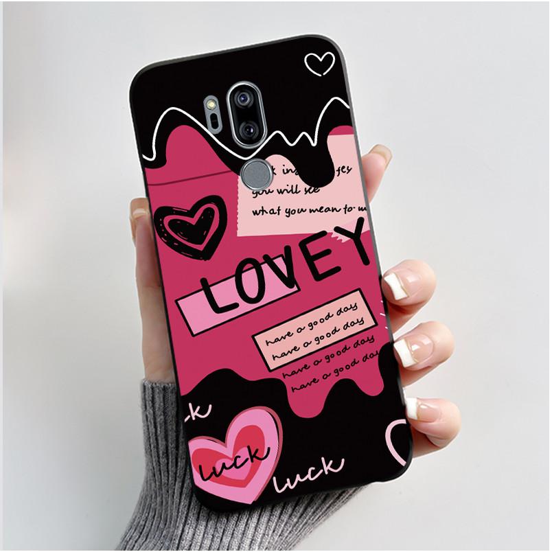 Casing For LG G7 ThinQ Case G710EM Luxury Dragon Cute Cool Boys Girls Soft TPU Black Silicone Matte Bumper LG G7ThinQ Back Cover
