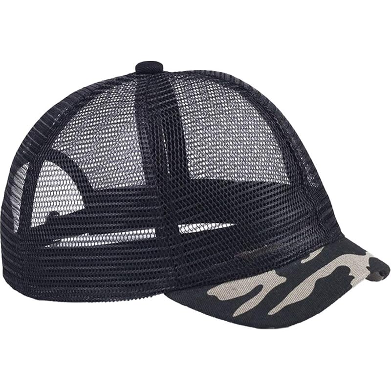 

[Spargel] short brim cap men s mesh cap hat short brim spring summer breathable (camouflage)