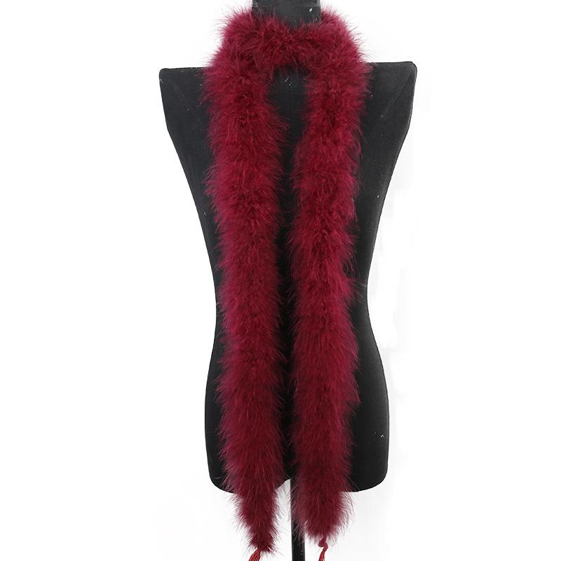 Thickened Encrypted Large Turkey Feather Strips Colored Top Scarves Stage Performance Costume Accessories