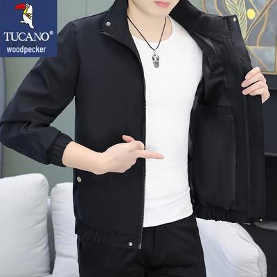 Men's Casual Windproof Stand-Collar Spring/Autumn Jacket