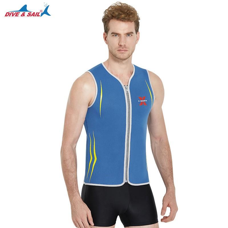 3mm Neopren Neoprenanzug Weste Schnorcheln Surfen Tauchen Herren Frontreißverschluss Warmwasser Sportausrüstung