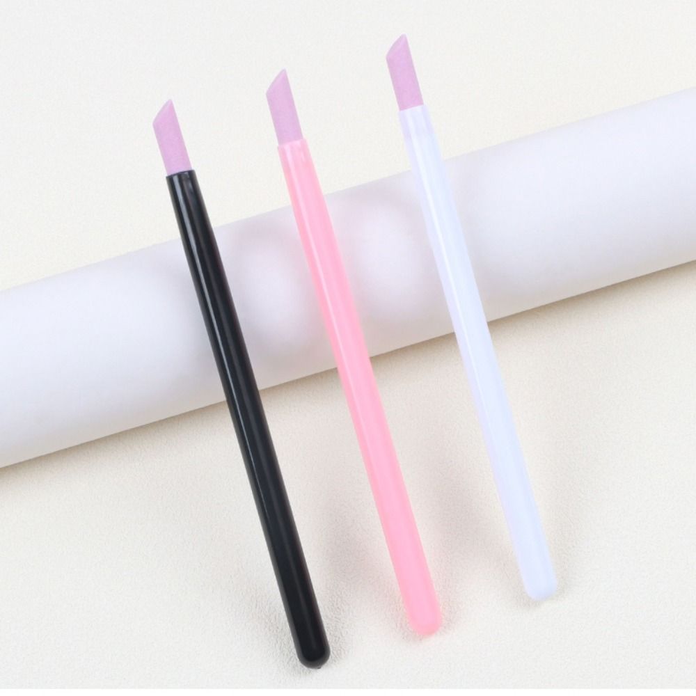 Quartz Cuticle Remover Plastic Manicure Nail Files Durable Nail Skin Grinding Pen  Manicure Tools