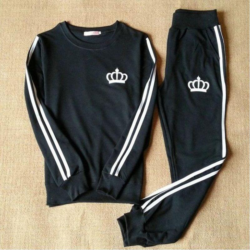 Luxurious Fashion Round Neck Sweater Pants Suit For Women With Timeless Appeal