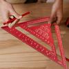 12 Inch Triangle Ruler Aluminum Alloy Metric Angle Ruler High Precision Measuring Square Ruler for Woodworking Carpentry