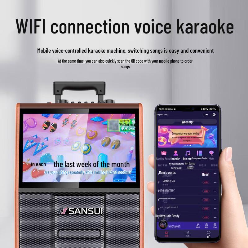 SANSUI PC159 Outdoor Karaoke System with 22-inch Screen
