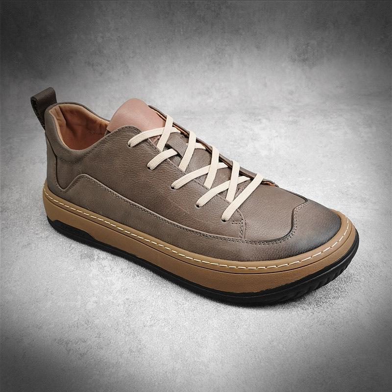 

Board shoes casual shoes genuine leather raw shoes clown shoes 43 хакі