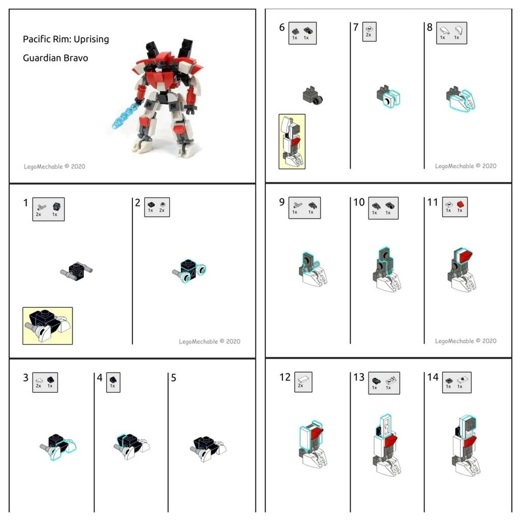 Jouet d'assemblage de petits mechas en blocs de construction