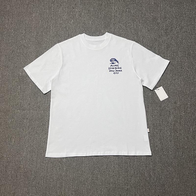 RogueWave America Style Short Sleeve Printing T-Shirt Men's Women's Slim Fit Round Neck Top  Casual Cotton Basic Daily Routine Tee