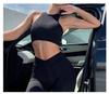 High-Waist Seamless Crossover Tummy Control Yoga Pants - Quick-Dry, Skin-Friendly, High Elasticity Fitness Wear
