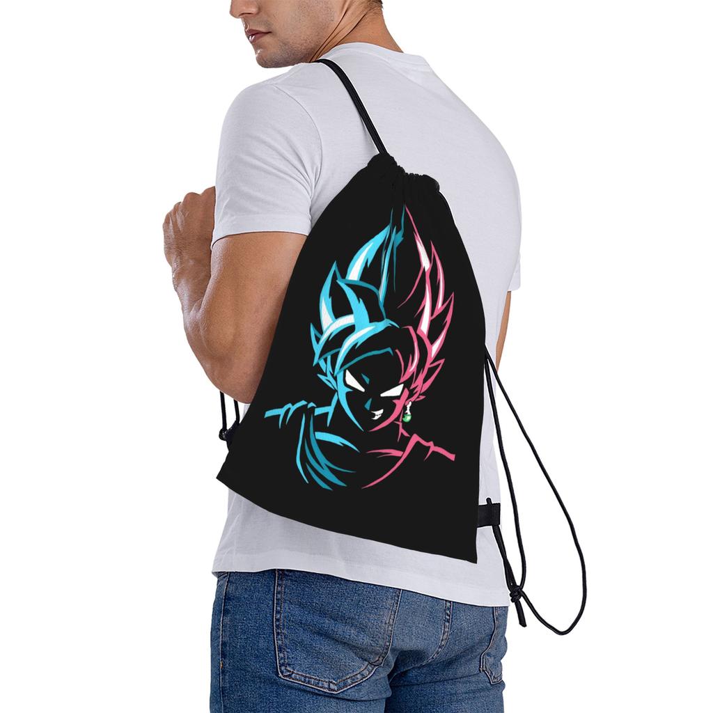 Custom DBZ Dragons Goku Ball Drawstring Bags for Shopping Yoga Backpacks Men Women Warrior Sports Gym Sackpack
