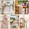 6 Pack Green Table Runner Wedding Banquet Boho Wedding Baby Bridal Shower Decor Table Runner Holiday Banquet Luxury Tablecloth