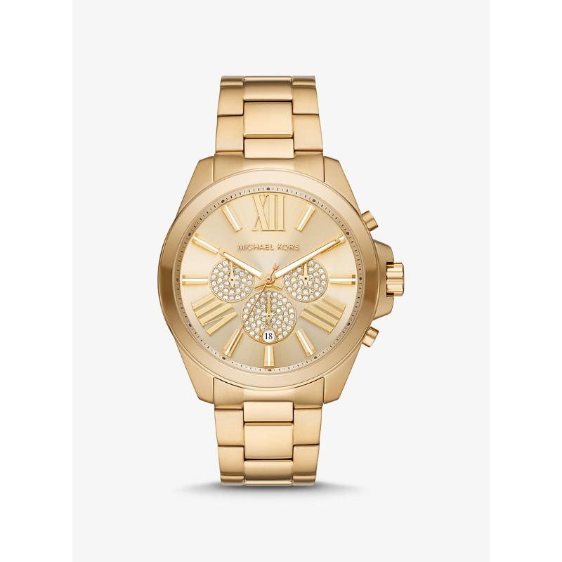 

Большие женские часы Michael Kors Wren с паве, золотистого тона, MK8928 золотой