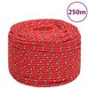 152398 vidaXL Boat Rope Red 8 Mm 250 M Polypropylene