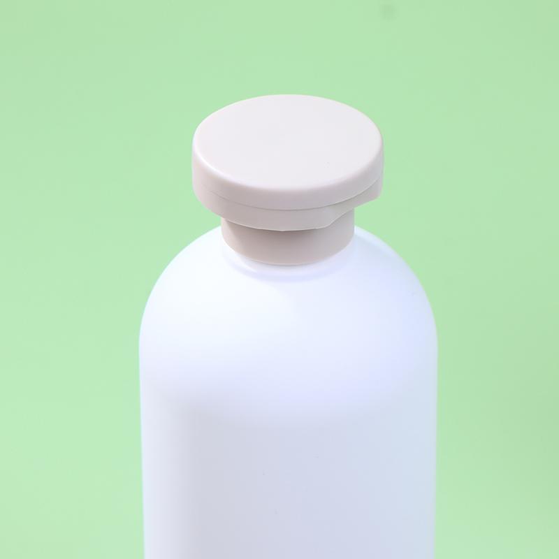 Flaconi Squeeze da Viaggio in Plastica Ricaricabili Bianchi per Lozione Crema Tappo a Ribalta Flaconi con Pompa Dosatrice per Bagnoschiuma