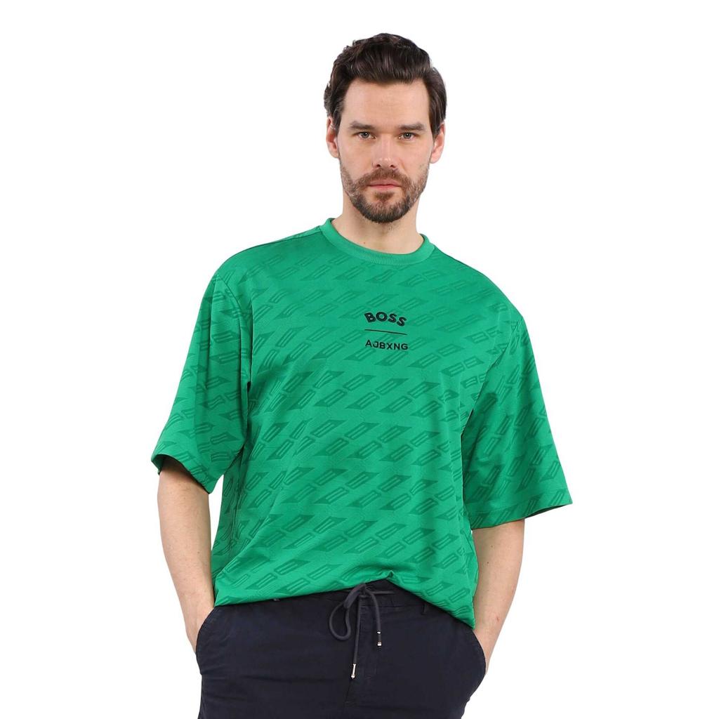 BOSS Mens Ajbxng Talboa All-Over Print T-Shirt