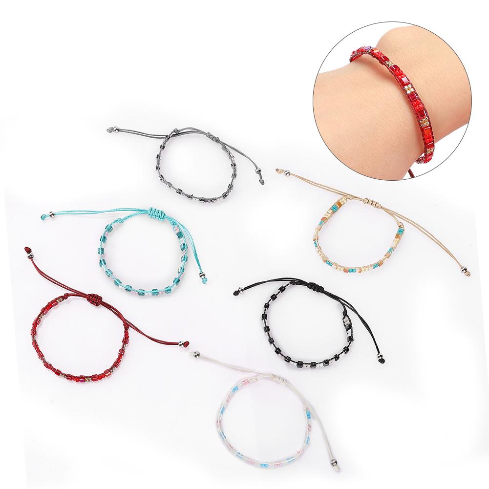 6pcs Bracelet Vintage Colorful Fashionable Personality Women Bracelet Jewelry Gift