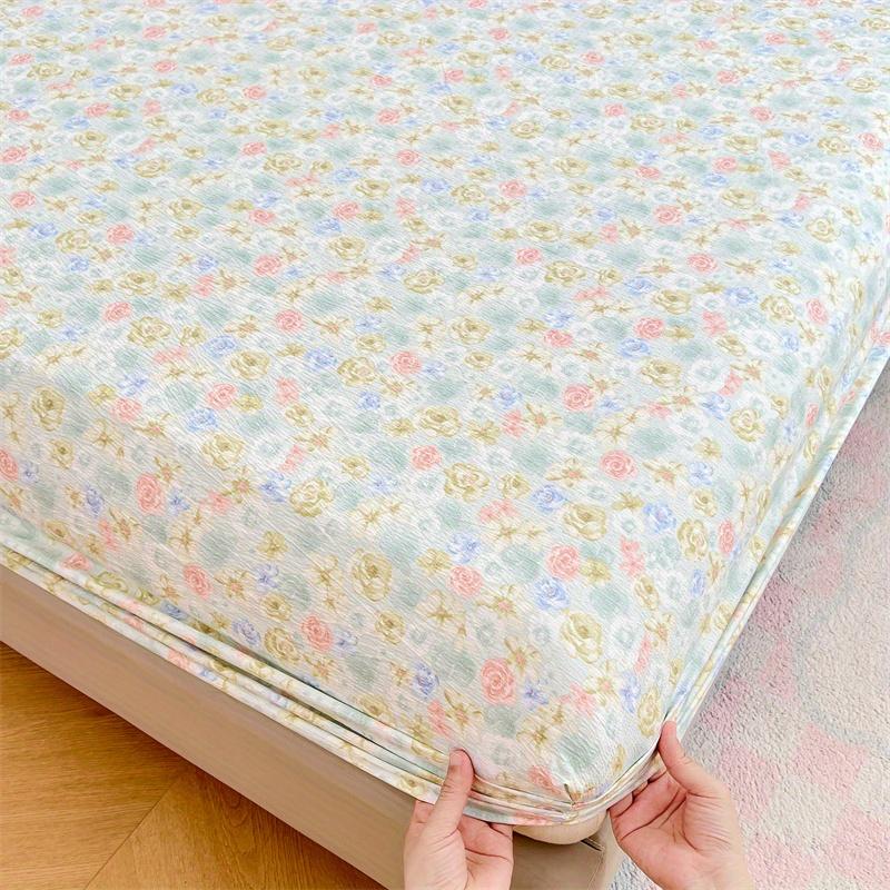 1pc Double Layer FIBER Fitted Sheet without Pillowcase or Insert Comfortable  for Bedroom Guest Room Hotel All Seasons