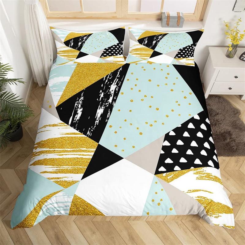 Пододеяльник с изображением заката и геометрическим узором Ombre — фото 4