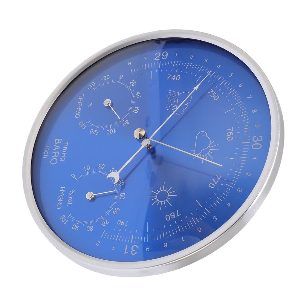 Thermometer Barometer Hygrometer 3 In 1 All Season Wall Hanging Indoor Outdoor Accurate Weather