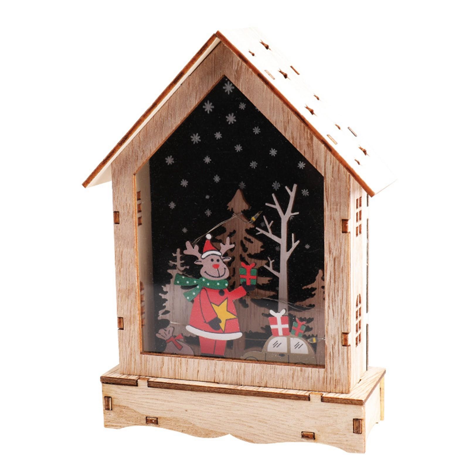 

Christmas Decorations Luminous Cabin Christmas Table Decoration