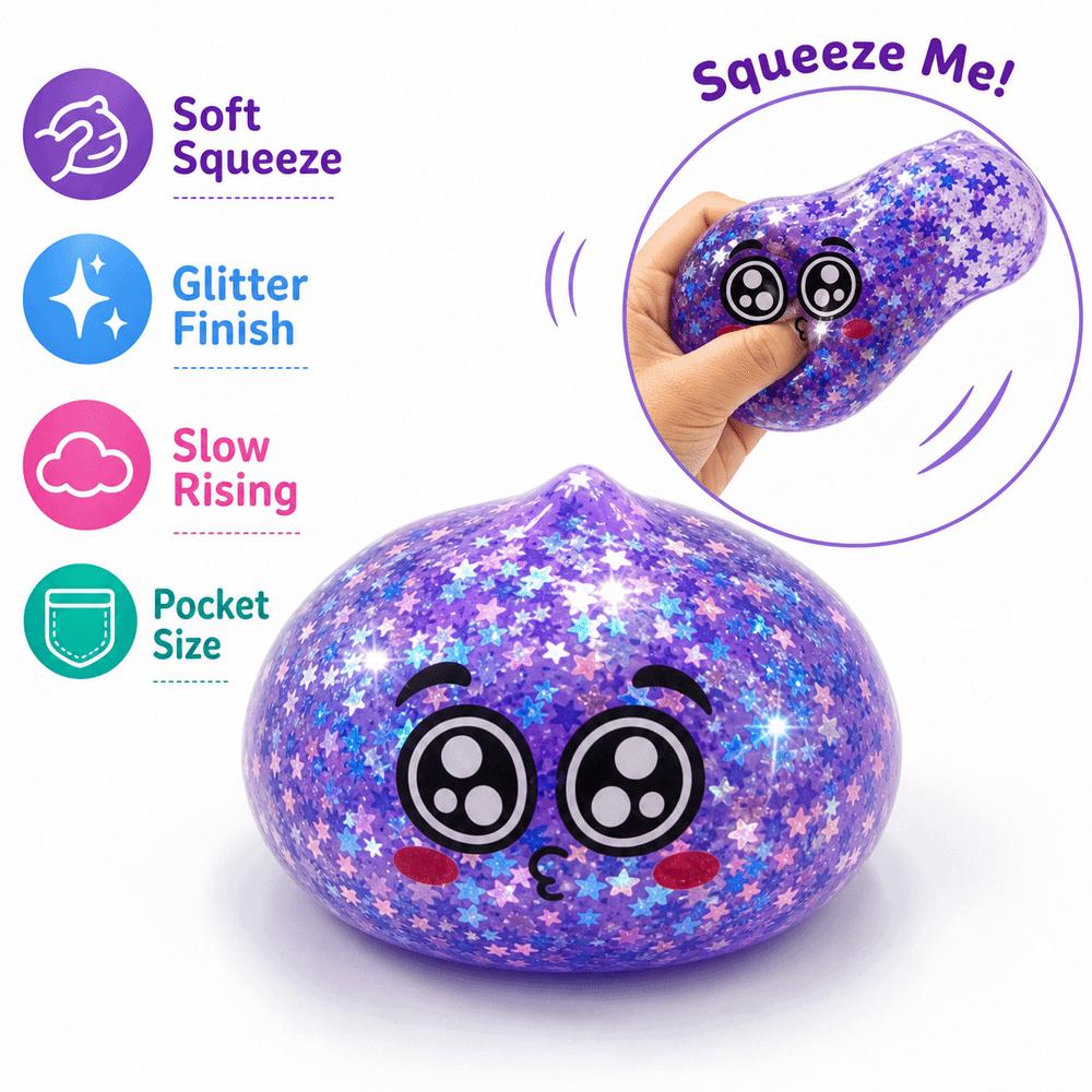 Glitter Dumplings Blind Box Squeeze Toy Soft Squeeze Toy For Stress Anxiety Relief
