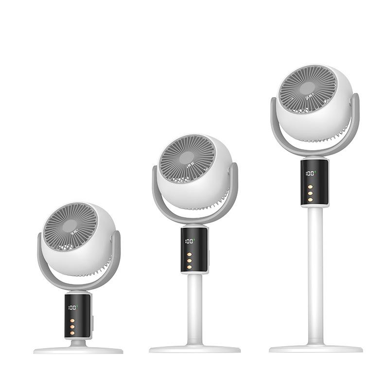 USB Rechargeable Oscillating Floor Fan for Office & Dorm