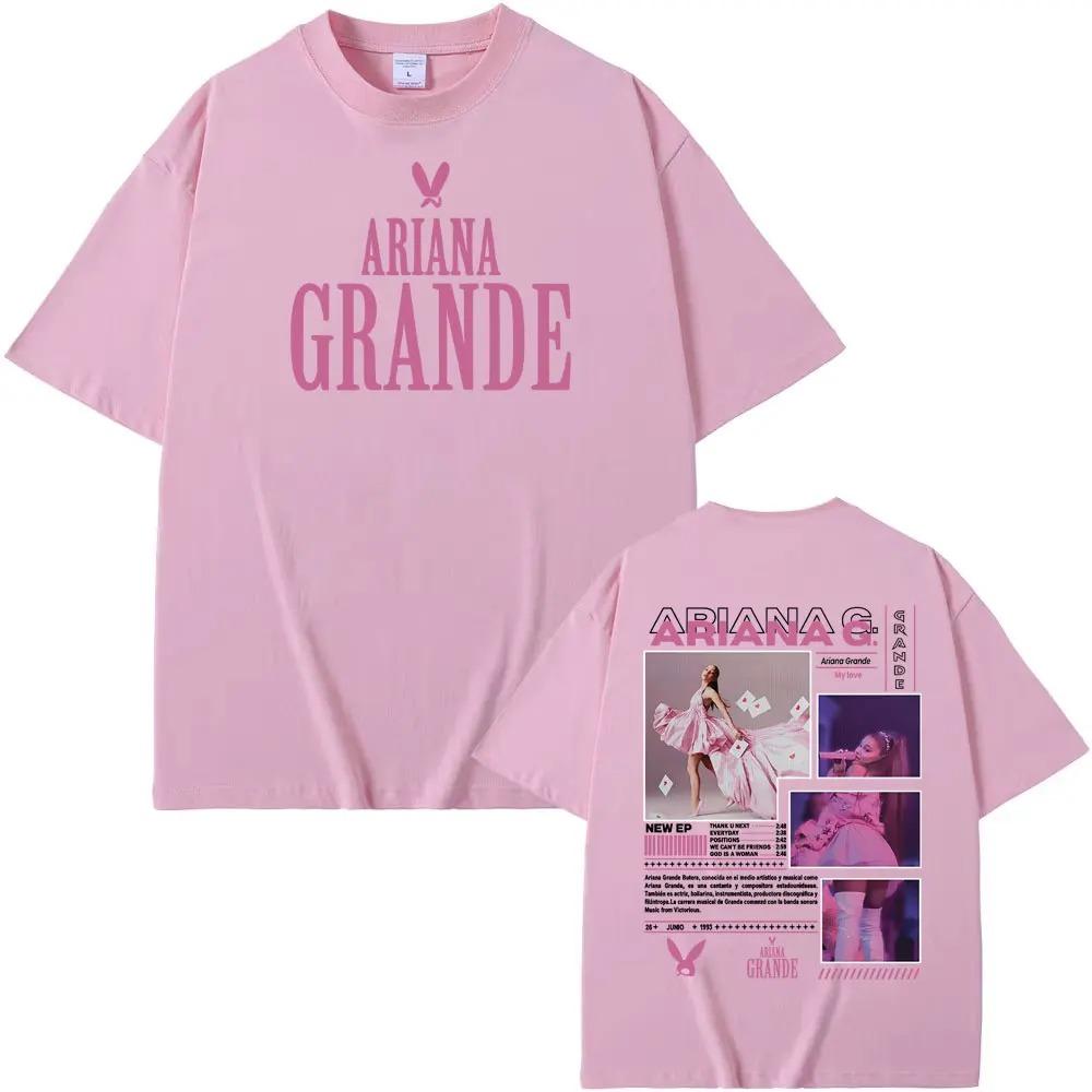 Pop Singer Ariana Grande Bunny Dangerous Woman 2026 Tour Concert Graphic TShirt Unisex Harajuku Style Oversized Bestseller