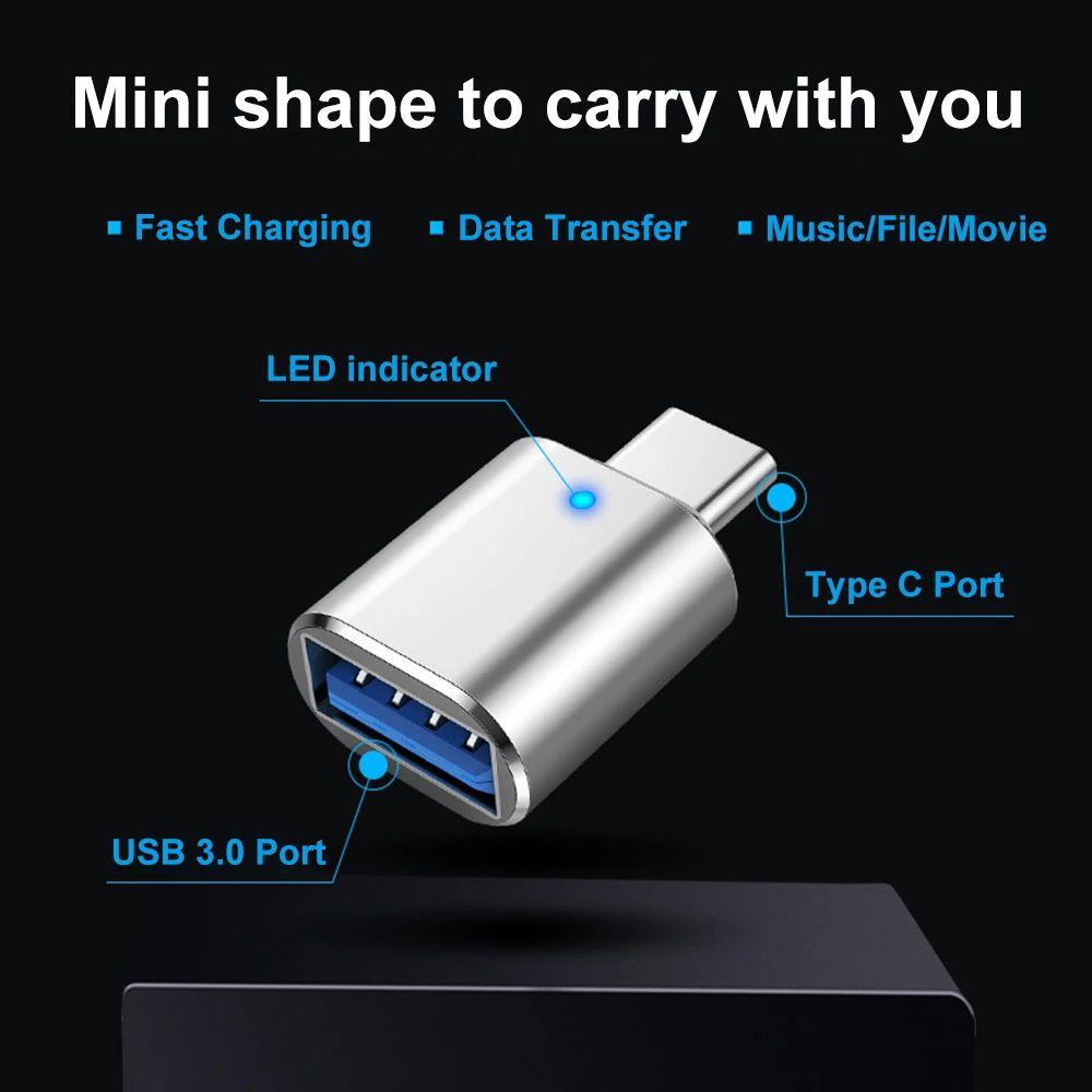 Transfer Adapter OTG Connector Type C Male USB C Adapter USB Converter U Disk Reader OTG Cable
