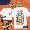 2025 Summer Pokmon Anime Kaos 100 Pure Cotton Printed Tshirt Unisex and Unisex Summer Y2K Harajuku Casual Versatile Top
