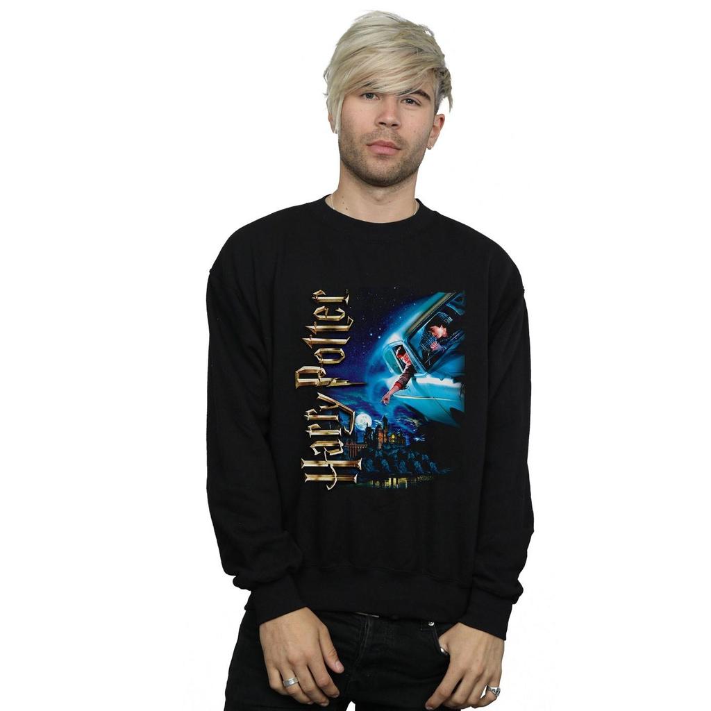 HARRY POTTER Mens Smiles At Hogwarts Sweatshirt