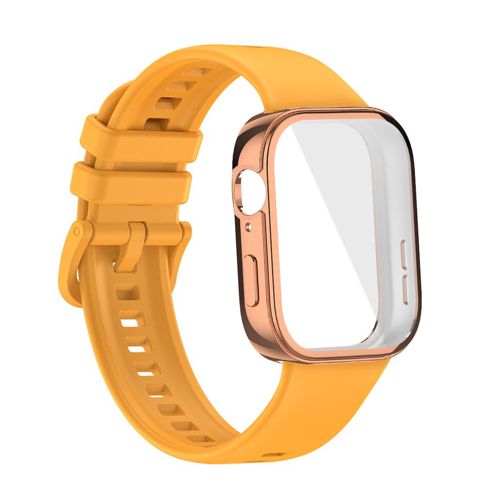 Für Huawei Watch Fit 3 Armband Weiches Silikon Sportuhrband + TPU Weiche Hülle Atmungsaktives Smartwatch Armband Für Huawei Fit3 Correa
