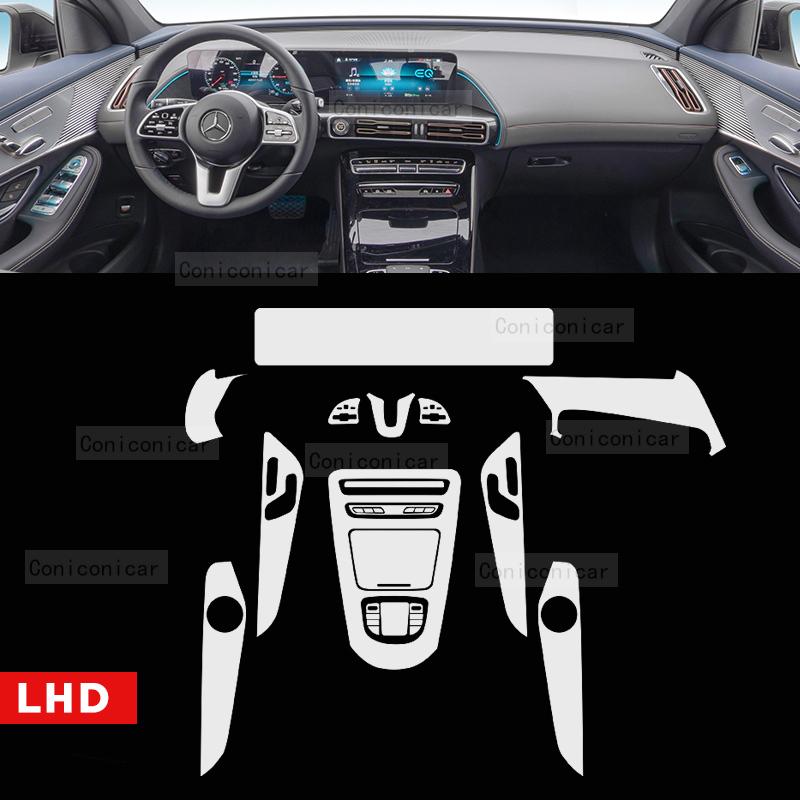 Für Mercedes Benz EQC 350 400 2018- Getriebepanel Armaturenbrett Navigation Automobil Innenraum Schutzfolie Kratzfest