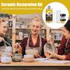 1 Set Ceramic Repair Kit Adhesive Pottery Gold Repair Kit For Bathtub Vanity Plate Art Craft Figurines Sculptures Kitchen Sink