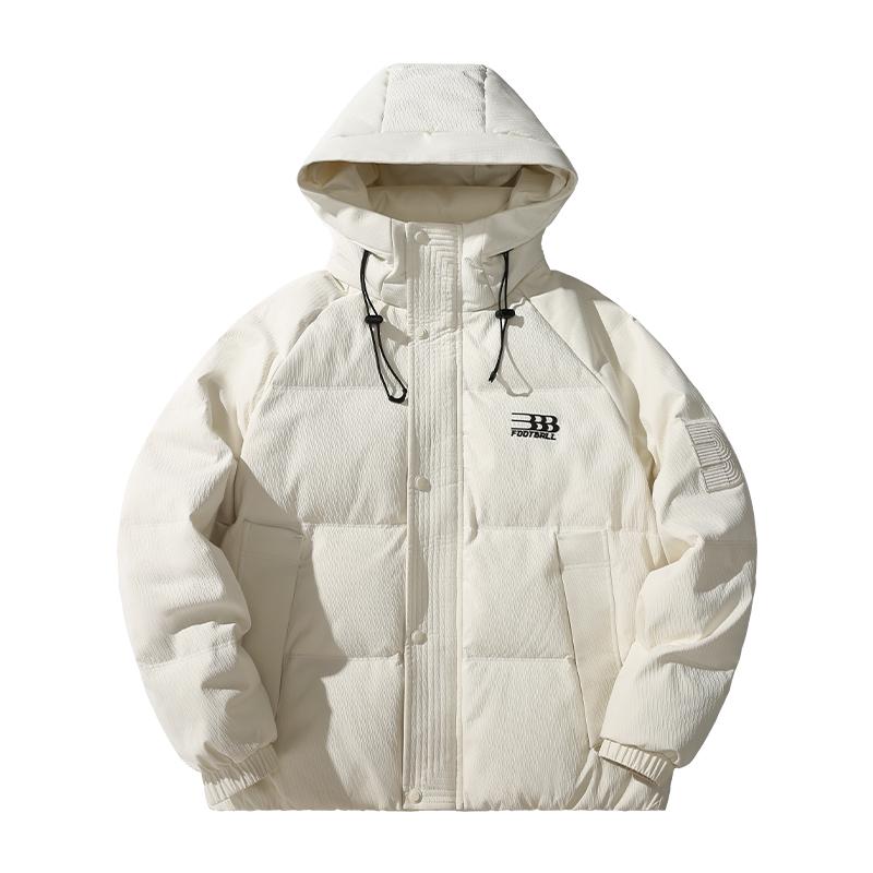 Men's 2025 Thick Warm Hooded Down Jacket - Windproof, Trendy Autumn/Winter Outerwear, Plus Size Available.