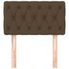 VidaXL Tête de Lit Meuble de Chambre à Coucher Accessoire de Lit Simple Tête de Cadre de Lit Intérieur Marron Foncé 346301